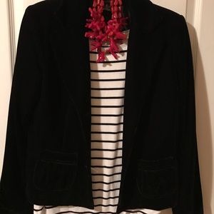 Black Velvet-like jacket, size Medium